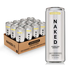 NAKED front can showing lemonade design and clean ingredients benefit