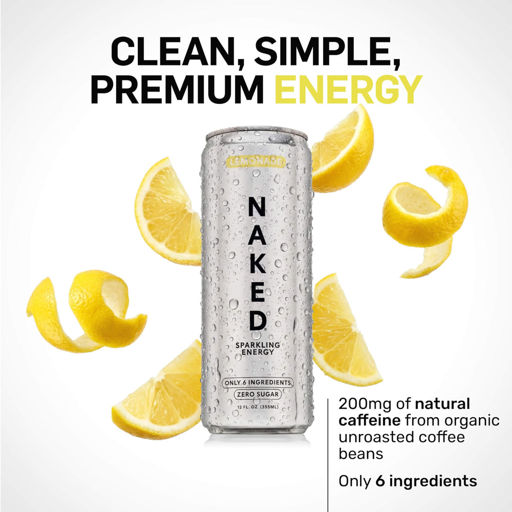 NAKED label detail showing six-ingredient list for transparency benefit