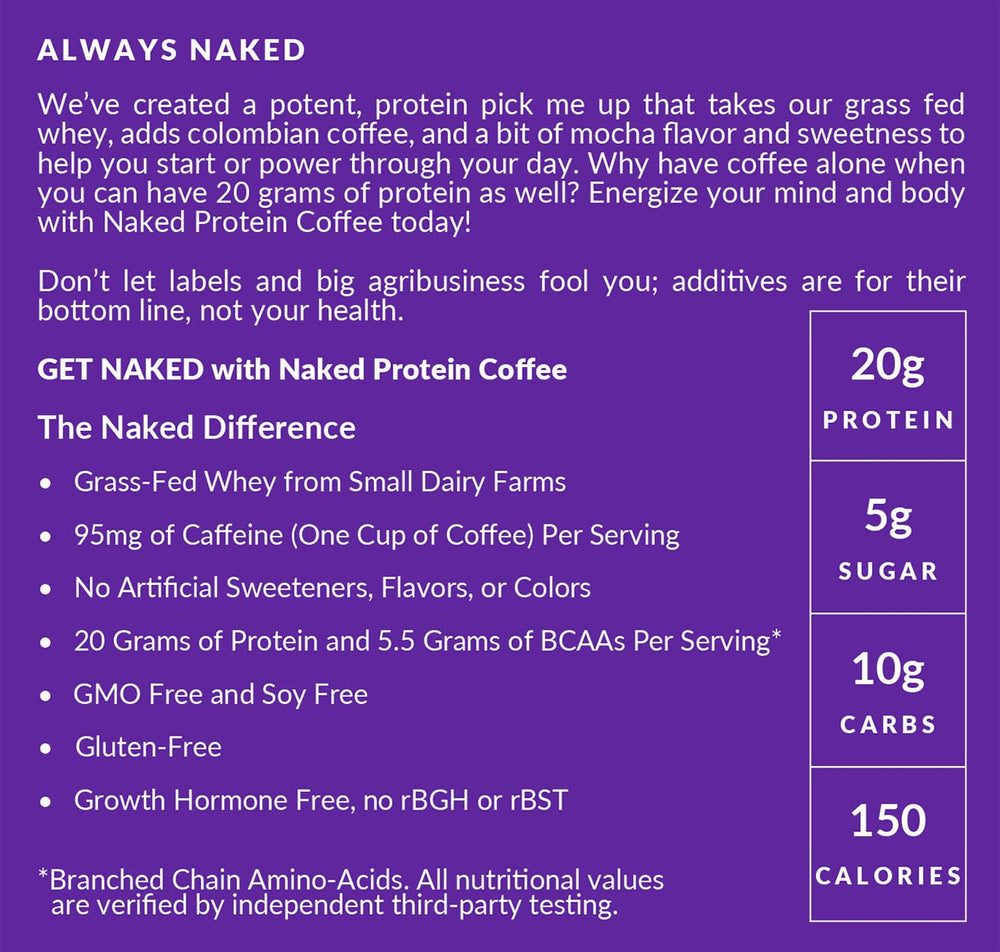 NAKED Colombian coffee beans next to jar emphasizing premium coffee origin