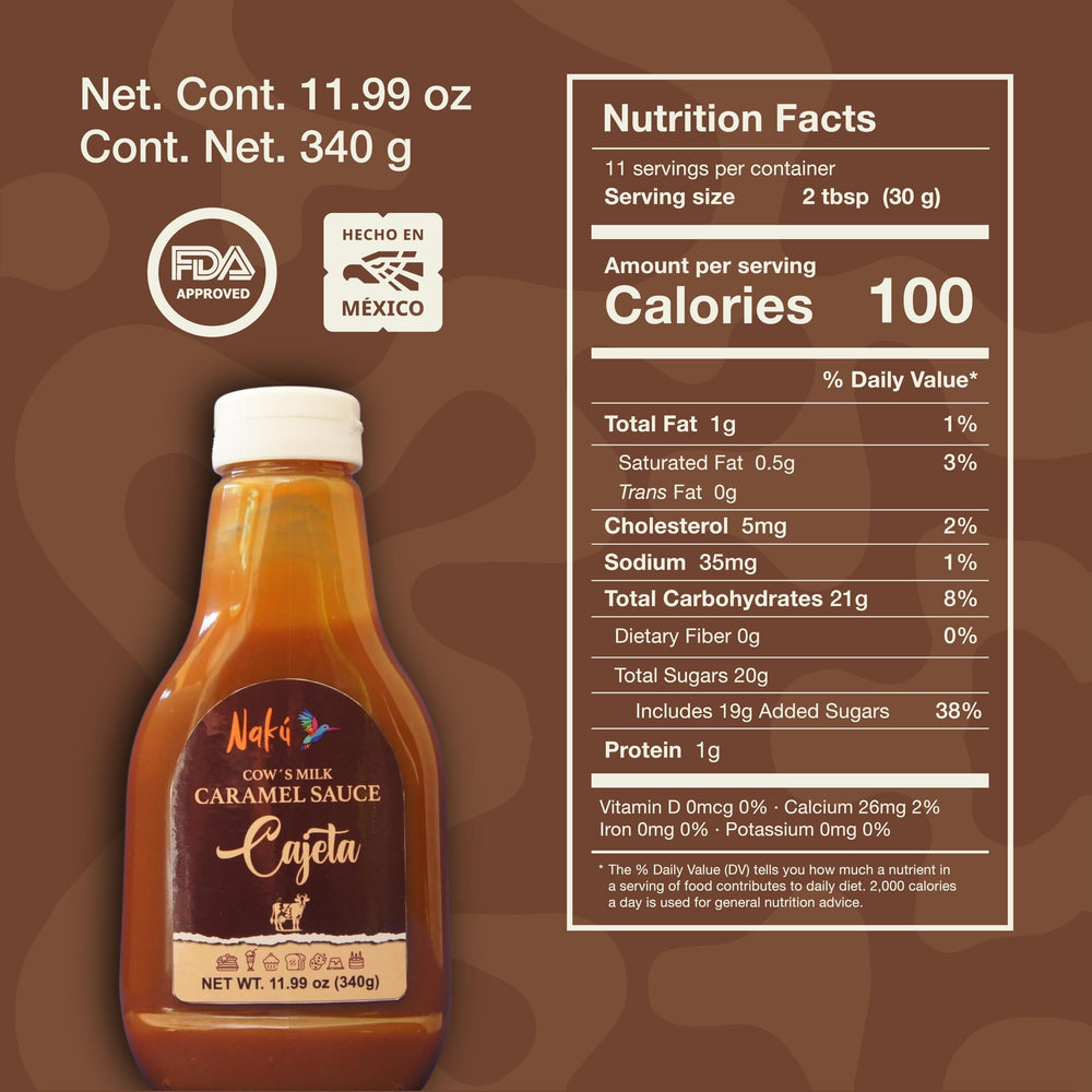Naku dulce de leche pouring from bottle with clean drizzle control