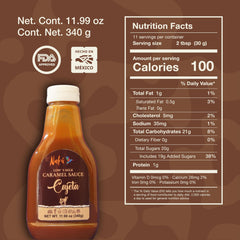 Naku dulce de leche pouring from bottle with clean drizzle control