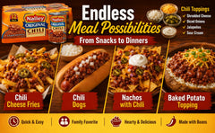 Nalley opened can top view demonstrating easy access and ready-to-serve benefit