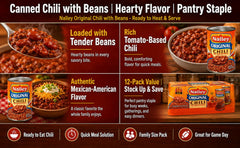 Nalley close-up of beans and rich tomato sauce highlighting hearty texture
