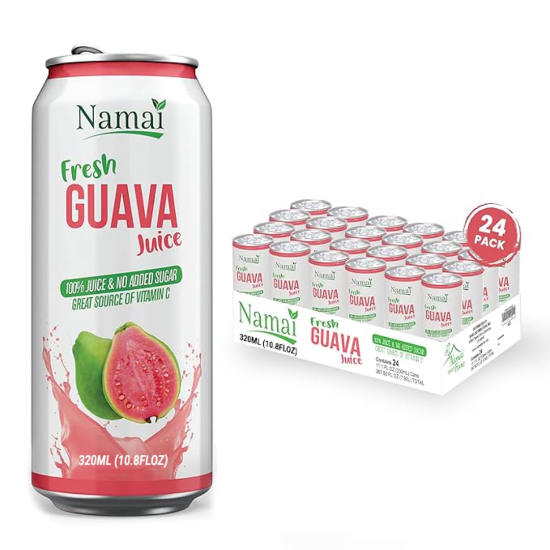 Namai front packaging showing 24-can pack and clear labeling for convenience