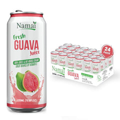 Namai front packaging showing 24-can pack and clear labeling for convenience