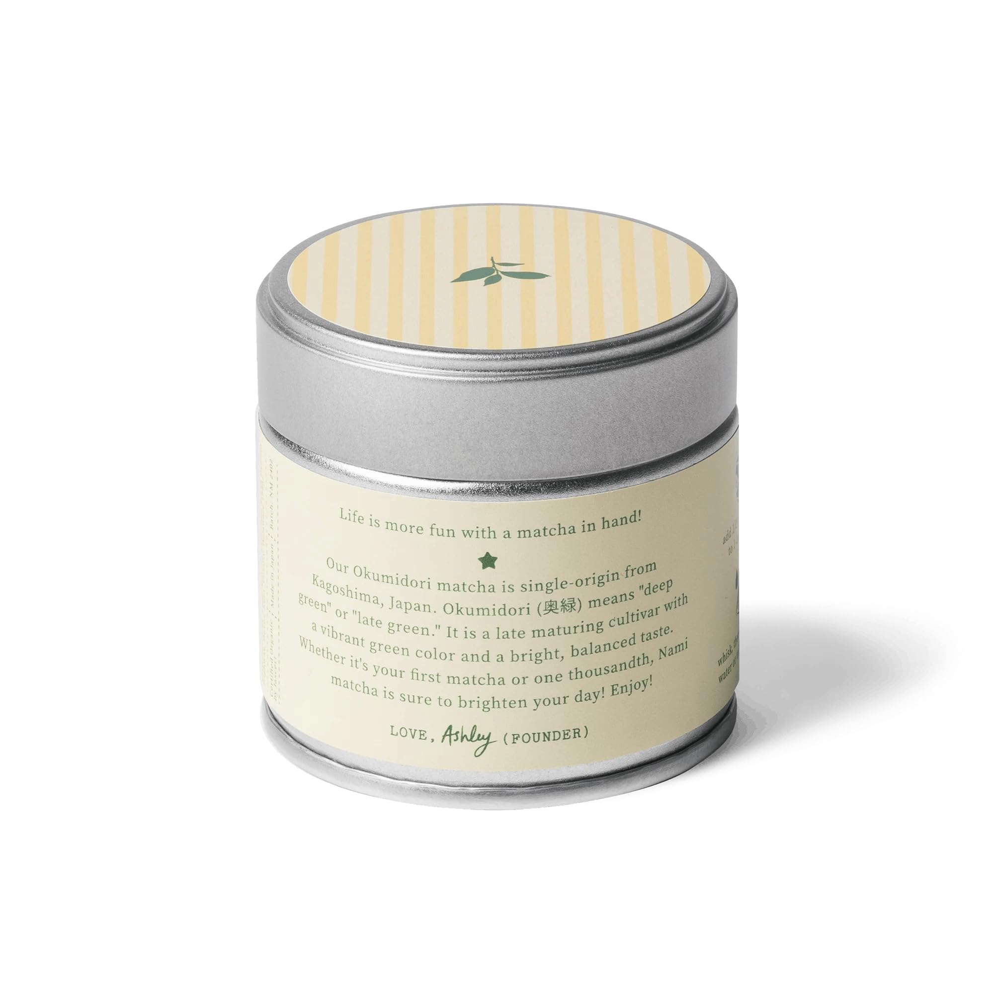 Nami Matcha powder close-up texture highlighting vivid green color