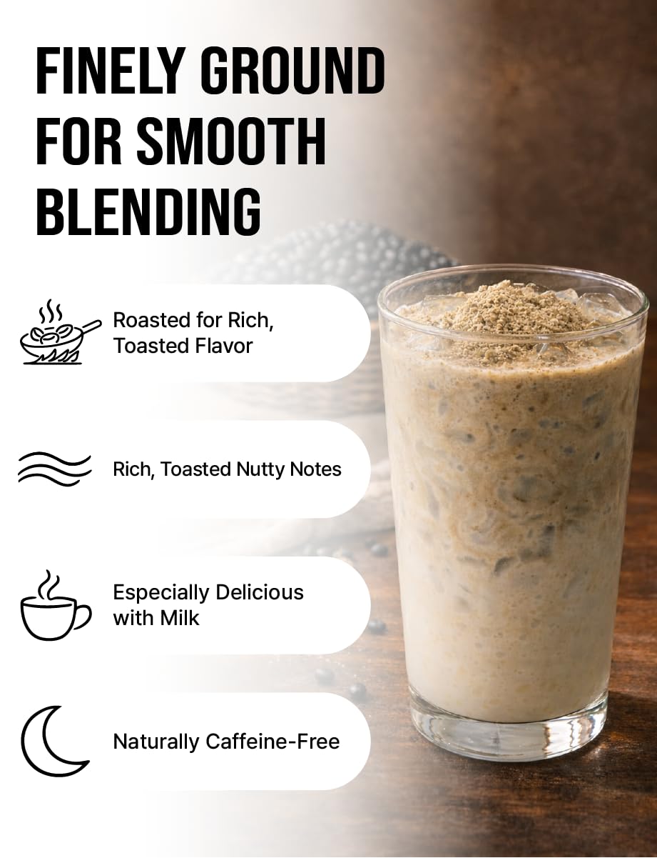 NAMU Grain drink preparation in cup demonstrating creamy, nutty flavor