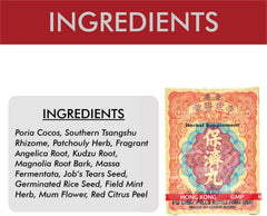 Nani Organics powder texture close-up showing herbal granules and natural ingredient appearance for reassurance