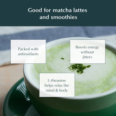 Naoki Matcha in a ceramic bowl ready for whisking, promoting easy blending