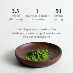 Naoki Matcha powder close-up showing fine texture and bright green color for mixing