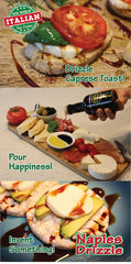 Naples Drizzle pouring thick Bordeaux Cherry reduction for precise flavor