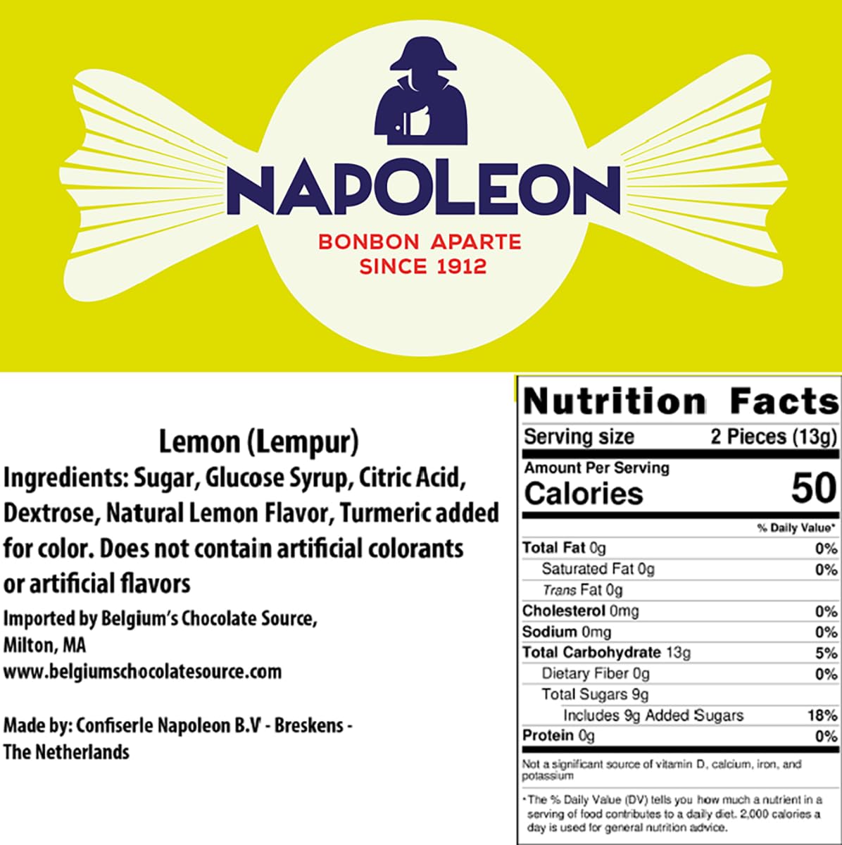 Napoleon candies in a bowl on a table, suggests sharing and entertaining
