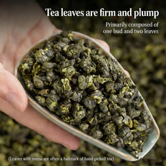 NASLAPH brewed tea in cup with clear liquor, displays floral aroma and clarity