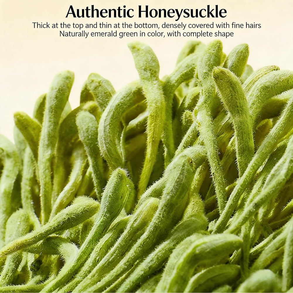 NASLAPH honeysuckle buds styled on wooden surface conveying natural origin and rustic appeal
