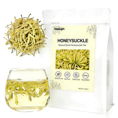 NASLAPH front packaging showing pure honeysuckle buds and clear labeling benefit: authentic sourcing
