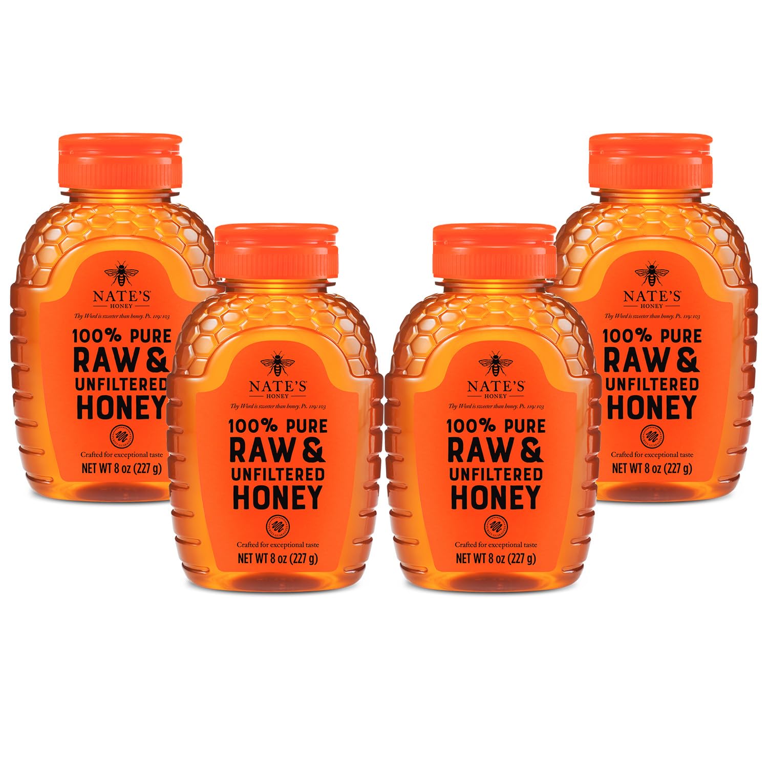 Nature Nate's front packaging showing clear label and convenient 8 oz squeeze bottle for easy use