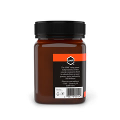 Nate's Honey label with UMF certification badge highlighting verified potency
