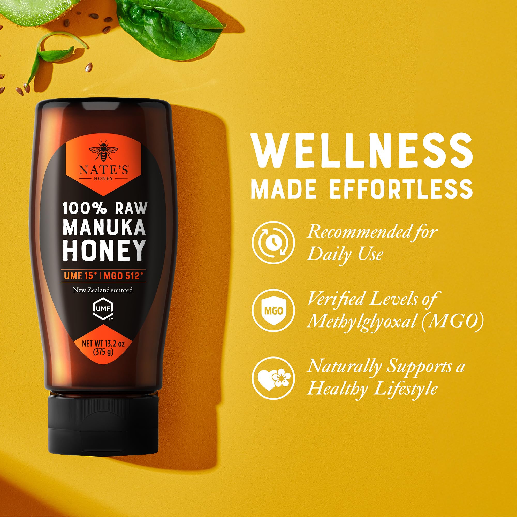 Nate's Honey thick creamy texture close-up highlighting rich natural consistency