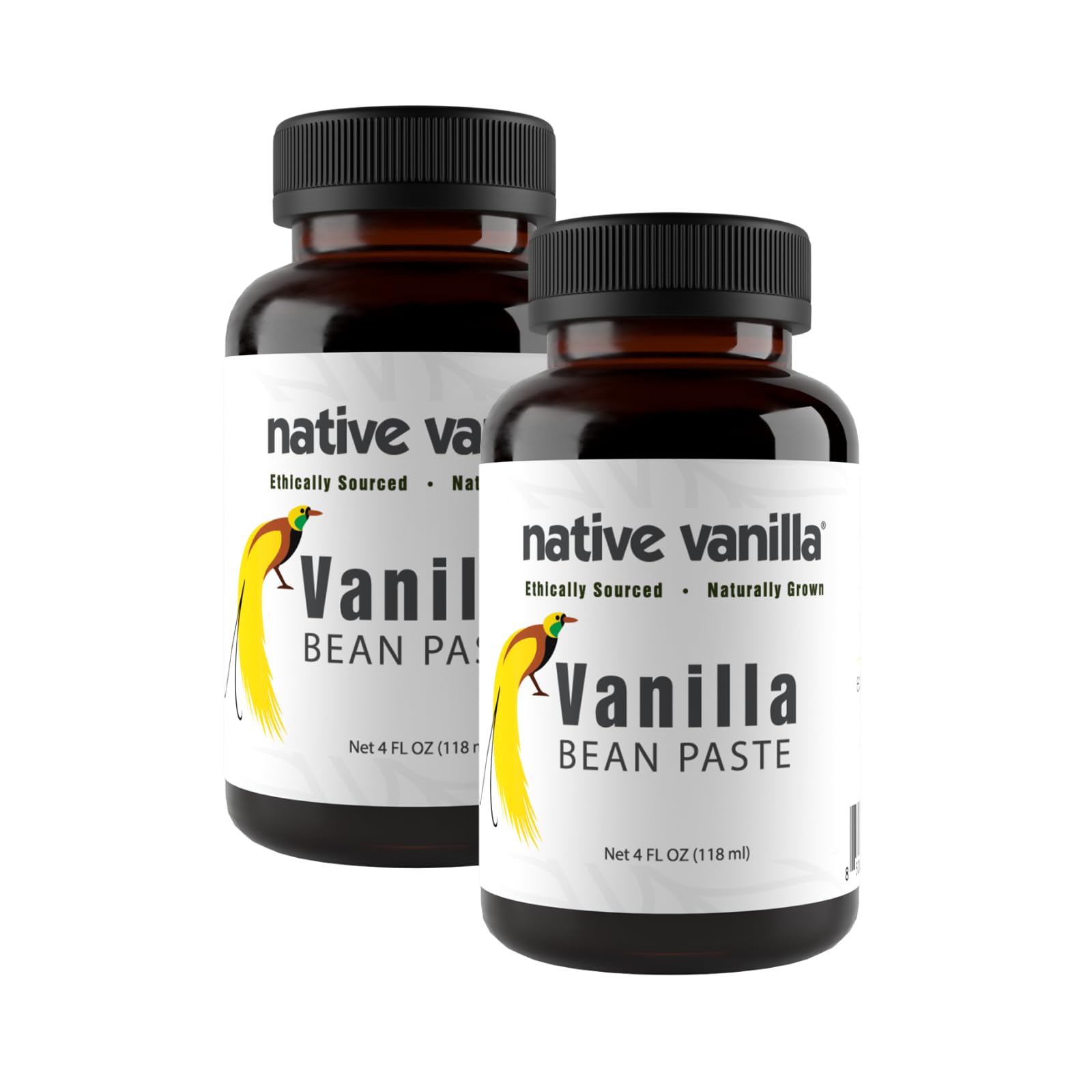 Native Vanilla front packaging 4 oz jar shows brand and premium appearance benefit