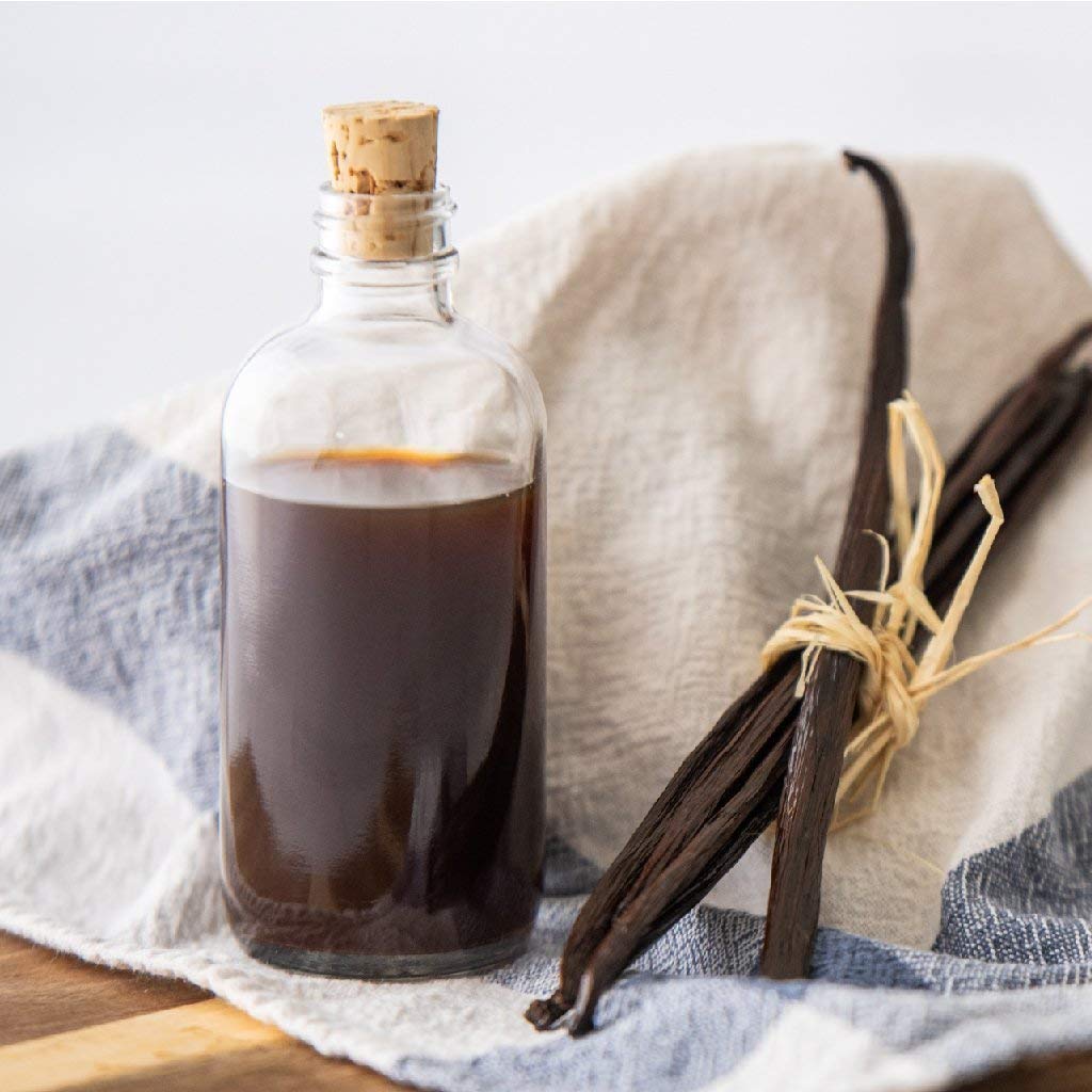Native Vanilla bottle on kitchen shelf showing everyday usability and storage