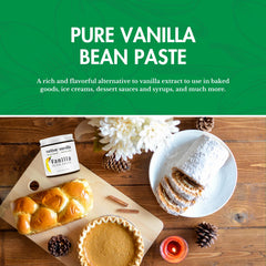 Native Vanilla open jar with visible bean specks highlighting authenticity