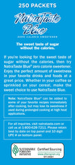 NatraTaste Blue fine powder texture displayed for quick dissolving benefit