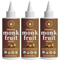 NatriSweet front packaging showing three 2 fl oz dropper bottles and label benefits
