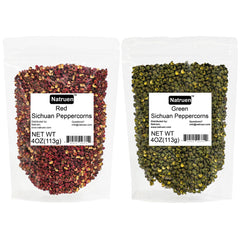 Natruen front packaging showing two 4 oz jars and clear labels, ensures authentic Szechuan flavor.