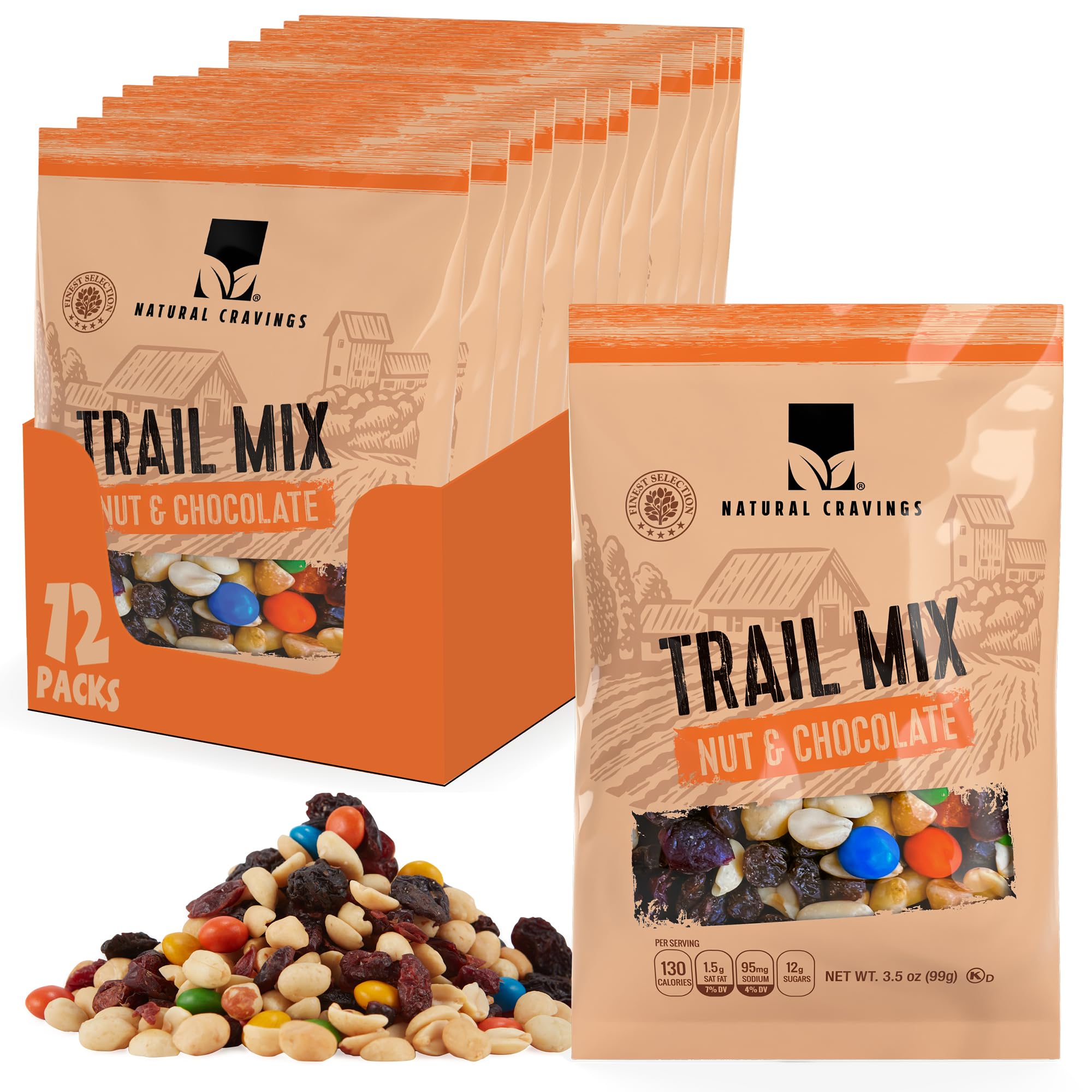 Natural Cravings front packaging showing 12-pack convenience and portioning
