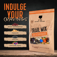 Natural Cravings open pouch spilled onto surface illustrating ready-to-eat benefit