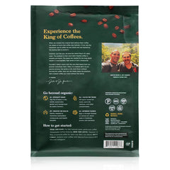 Natural Force whole beans close-up highlighting dark roast texture and rich aroma benefit