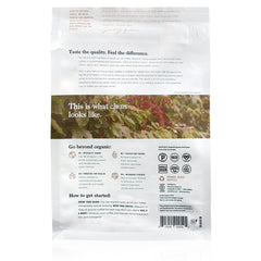 Natural Force close up whole bean texture highlighting clean, mold-free quality