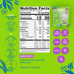 Natural Heaven opened cup showing ready-to-eat Hearts of Palm rice for fast meals