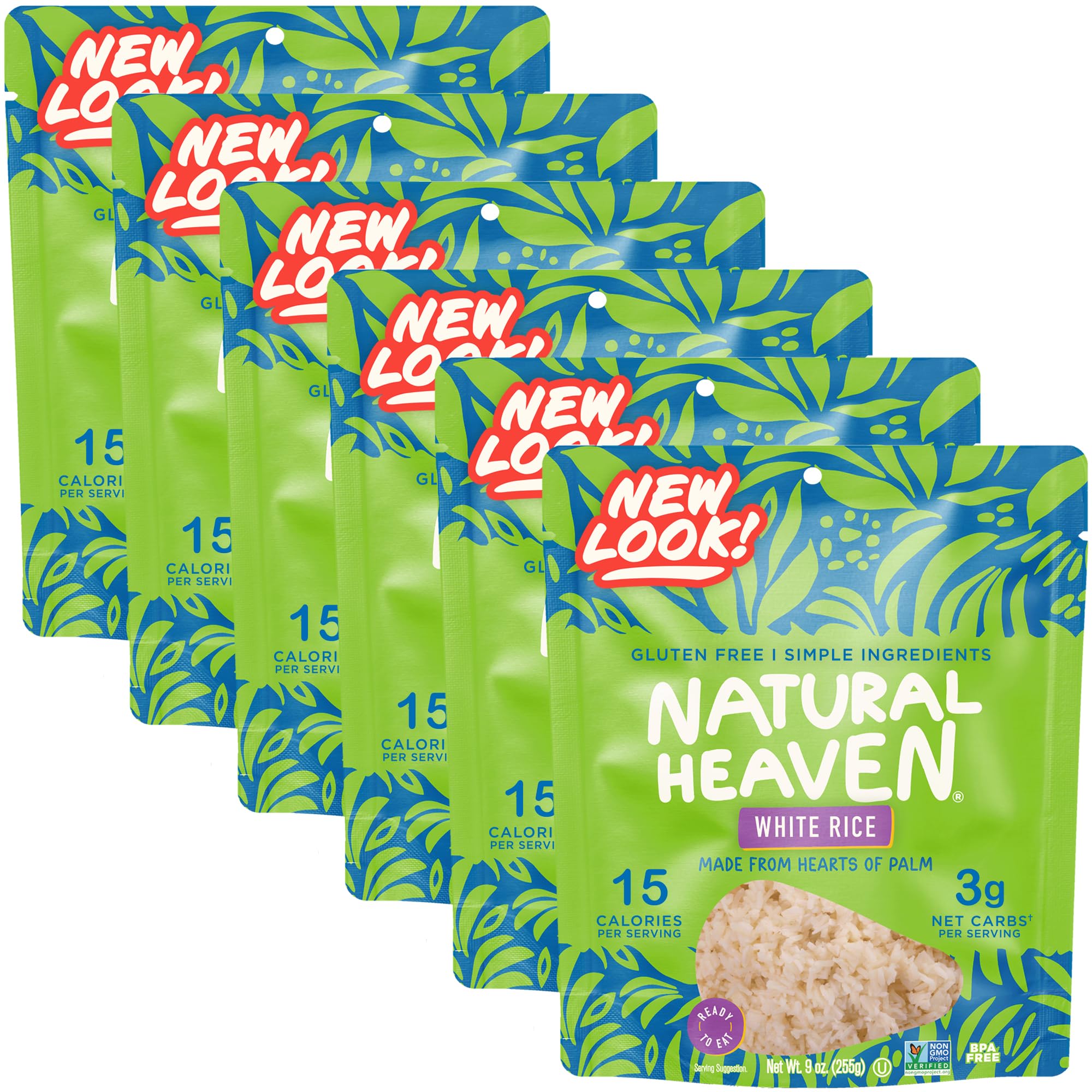 Natural Heaven front packaging showing 6-pack convenience and clear branding benefit
