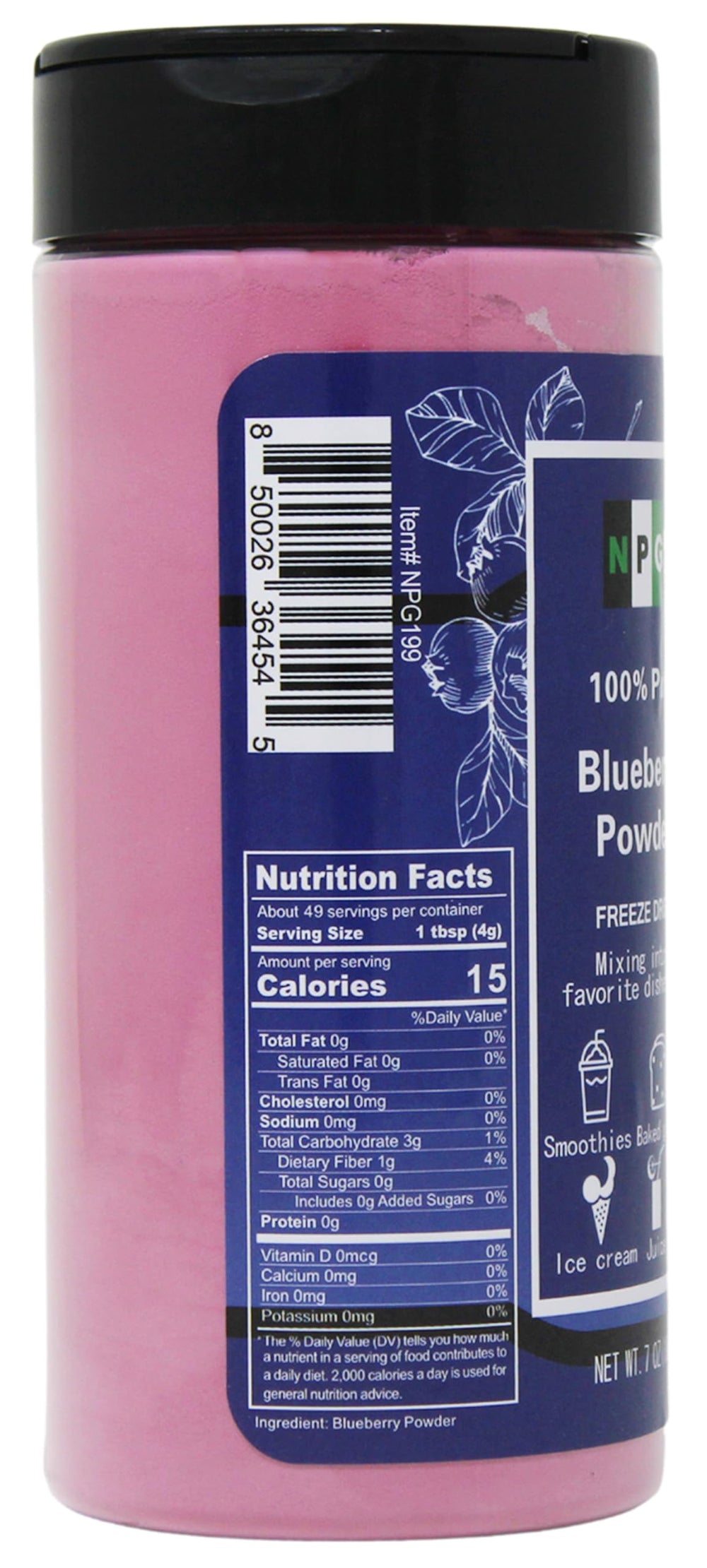 Natural Plus Green shaker lid detail illustrating easy pour and freshness preservation benefit