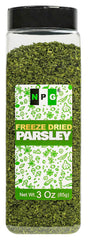 Natural Plus Green front packaging showing jar and parsley flakes benefit easy seasoning