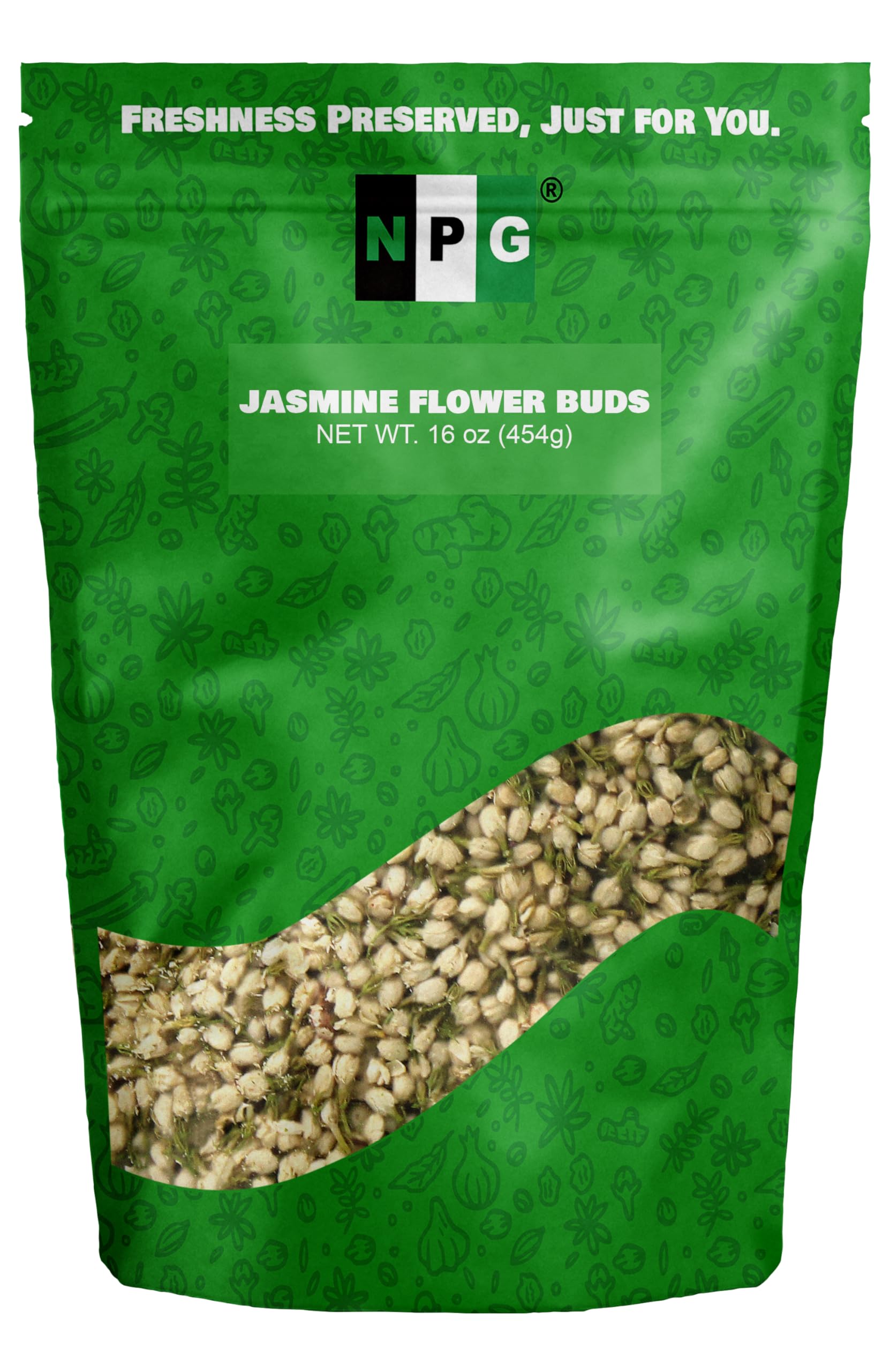 Natural Plus Green front packaging showing 16 oz resealable pouch and benefits