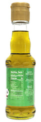 Natural Plus Green label closeup highlights cold-pressed authenticity benefit