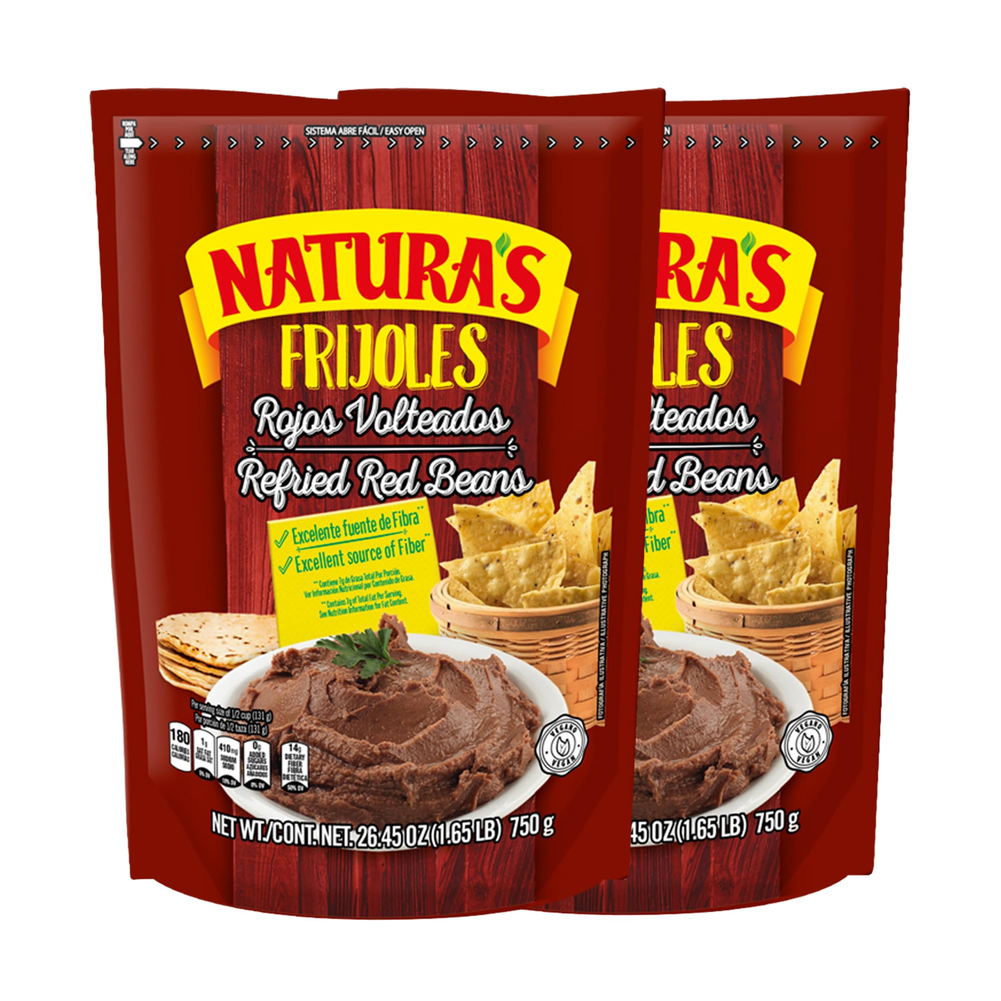 NATURA'S front pouch showing branding and ready-to-eat convenience