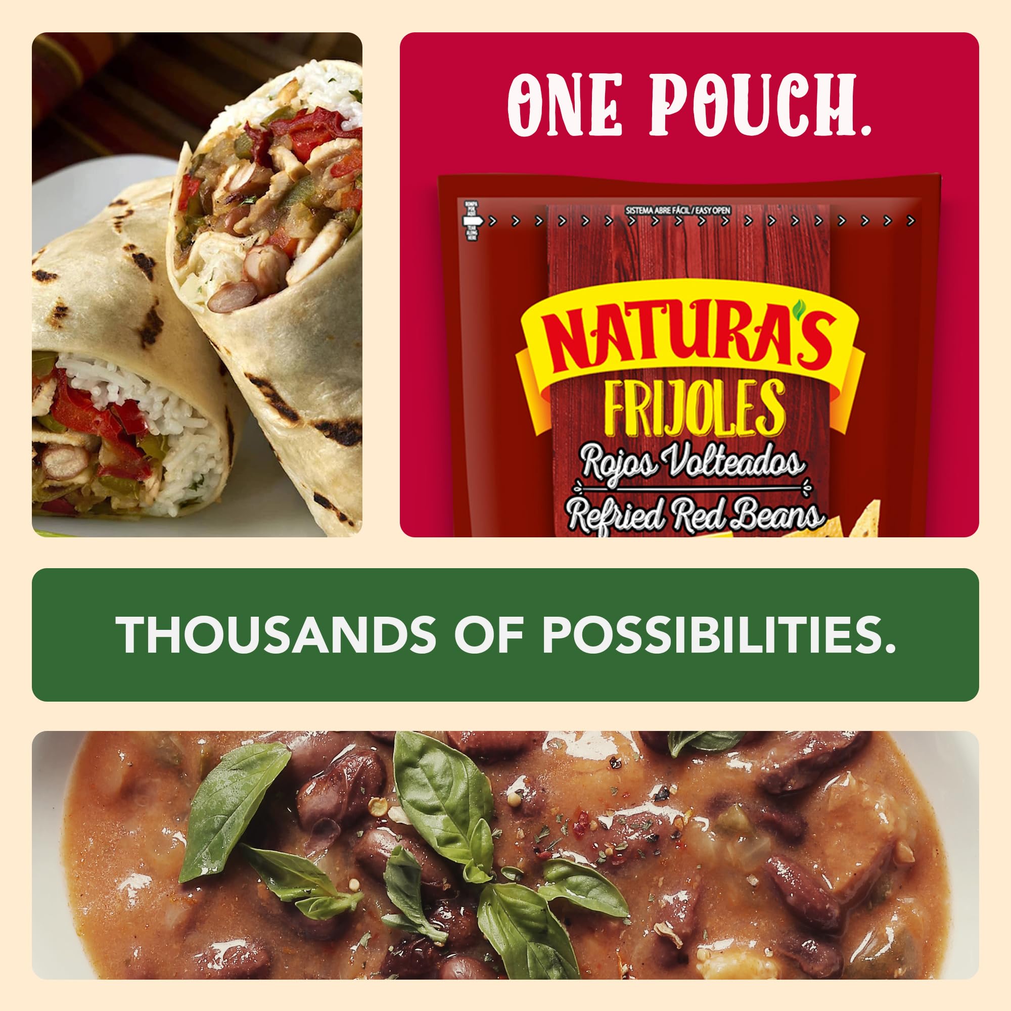 NATURA'S label showing ingredient panel for clean, preservative-free profile