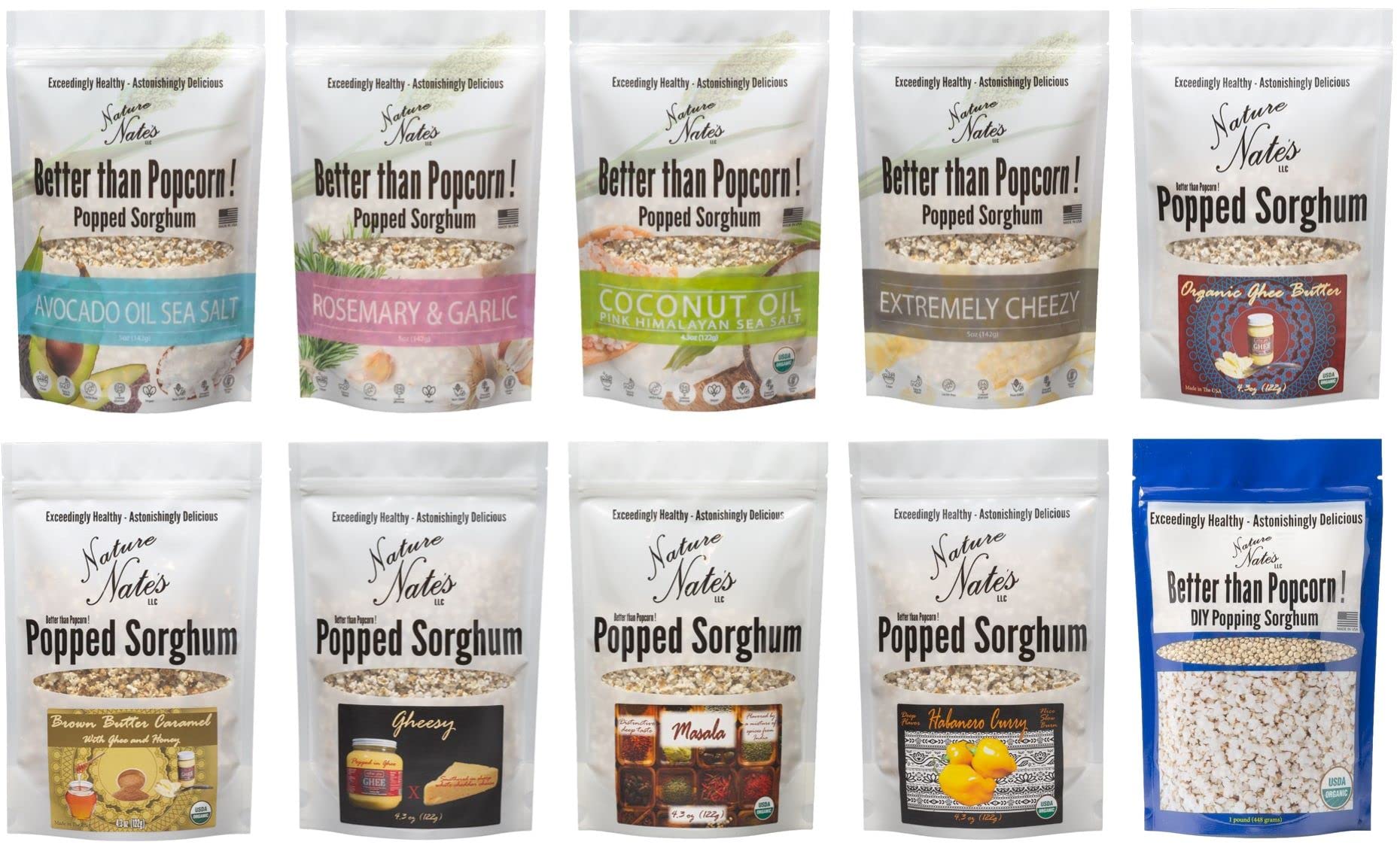 Nature Nate's product label detail, shows non-GMO and allergen-friendly benefit