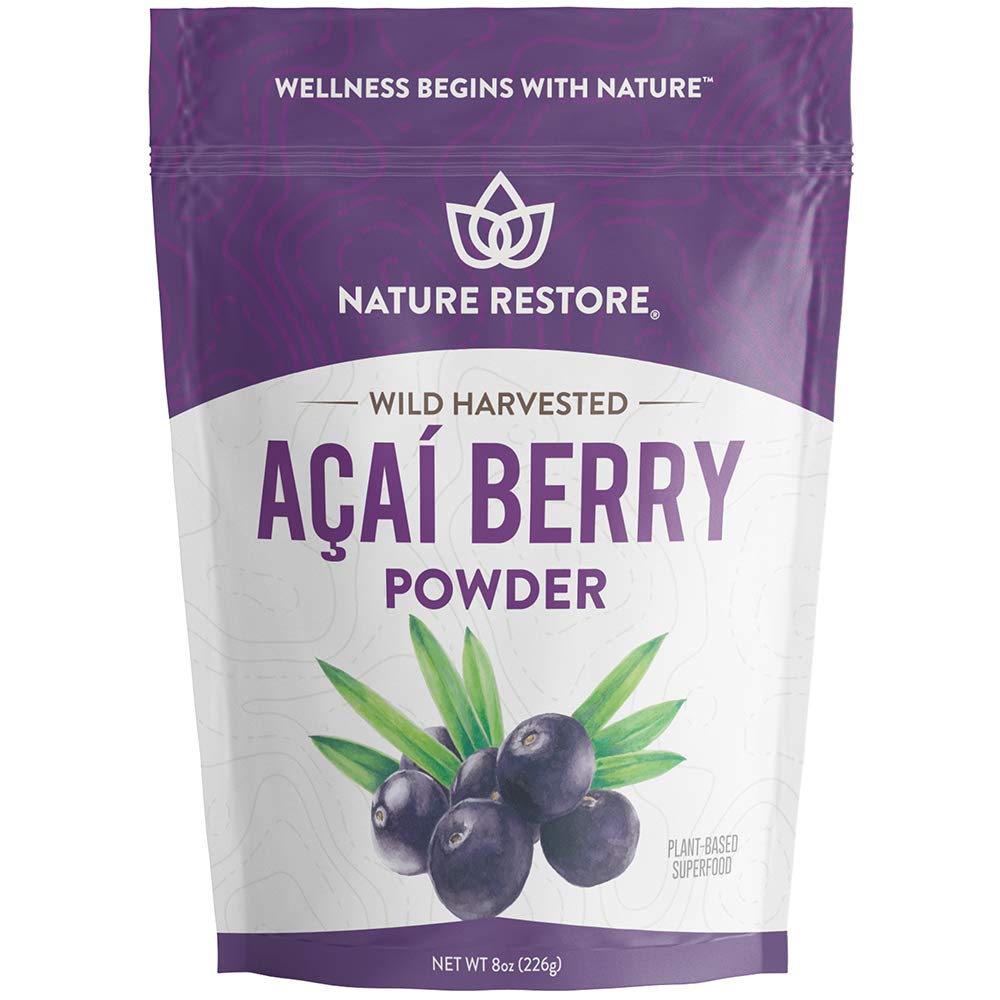 Nature Restore front packaging showing resealable 8-ounce bag and brand