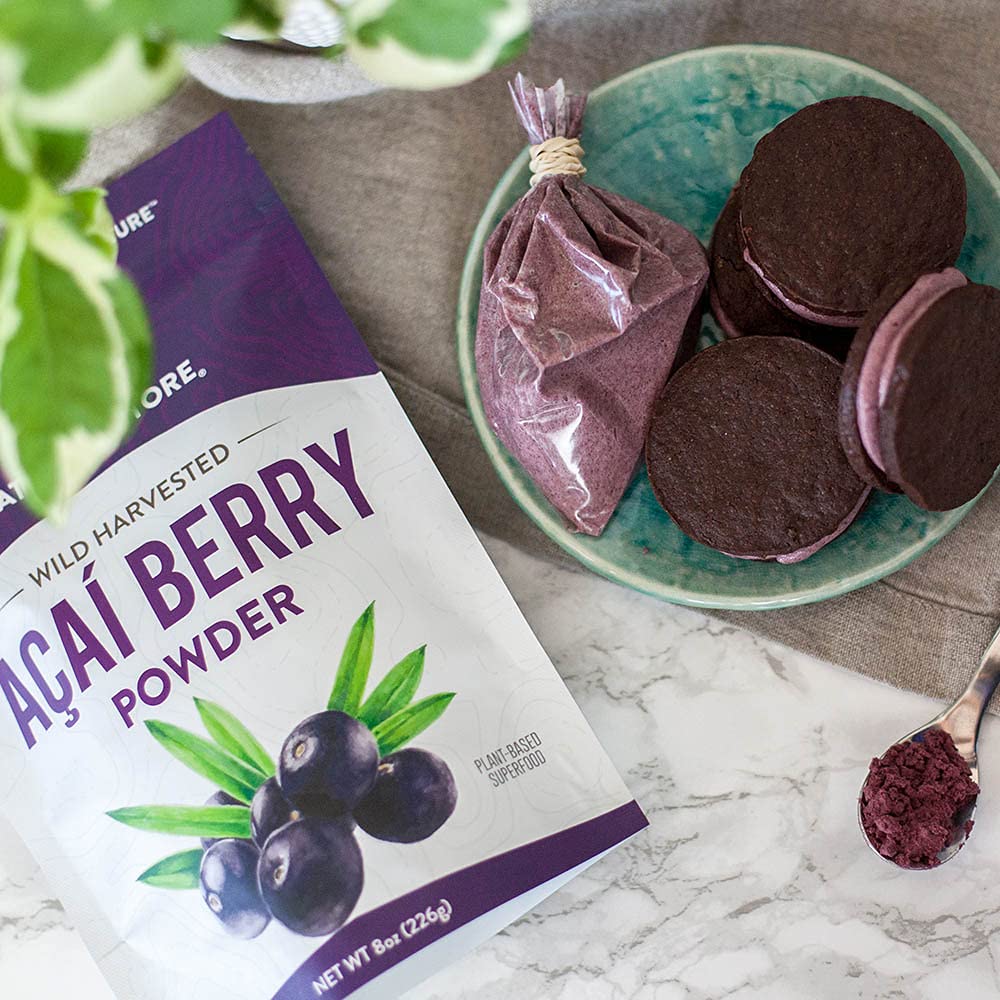 Nature Restore scoop on scale indicating serving size and portion control