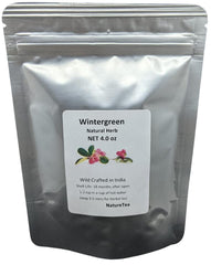 Nature Tea front packaging showing product label and 4 oz pouch benefit clear identity