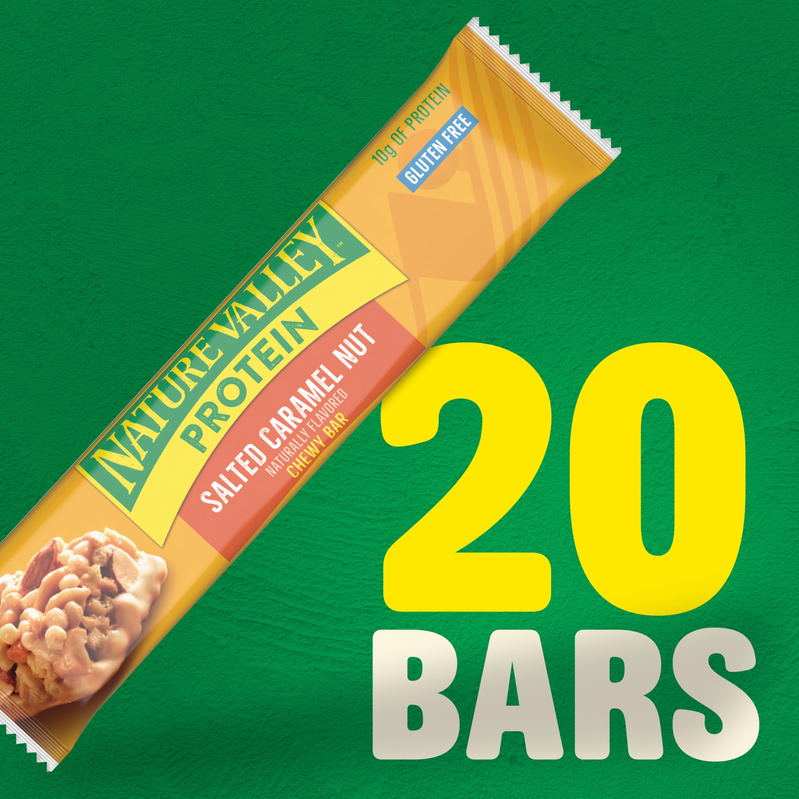 Nature Valley close-up of roasted peanuts and almonds for rich texture