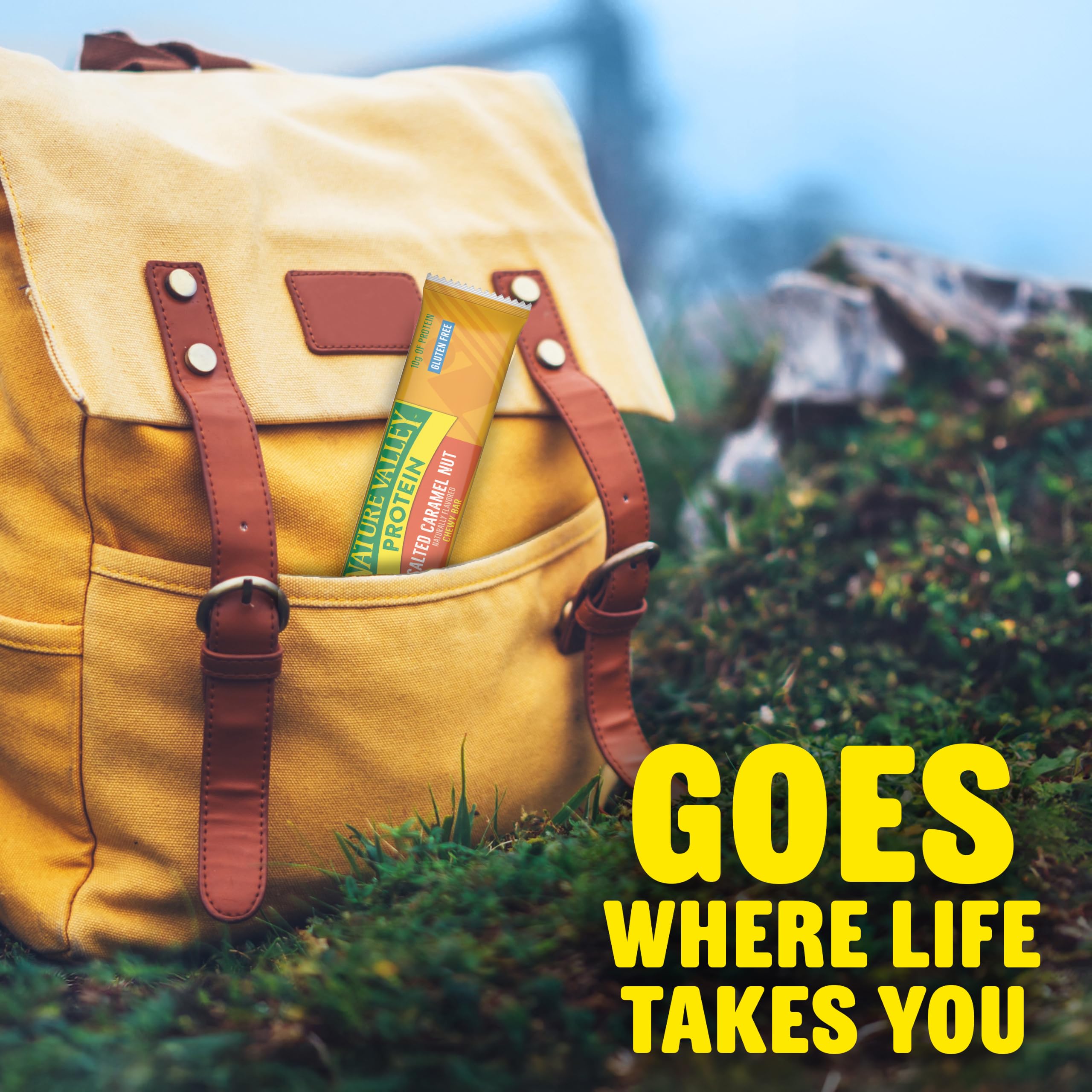 Nature Valley nutrition label view to quickly verify protein and gluten-free status