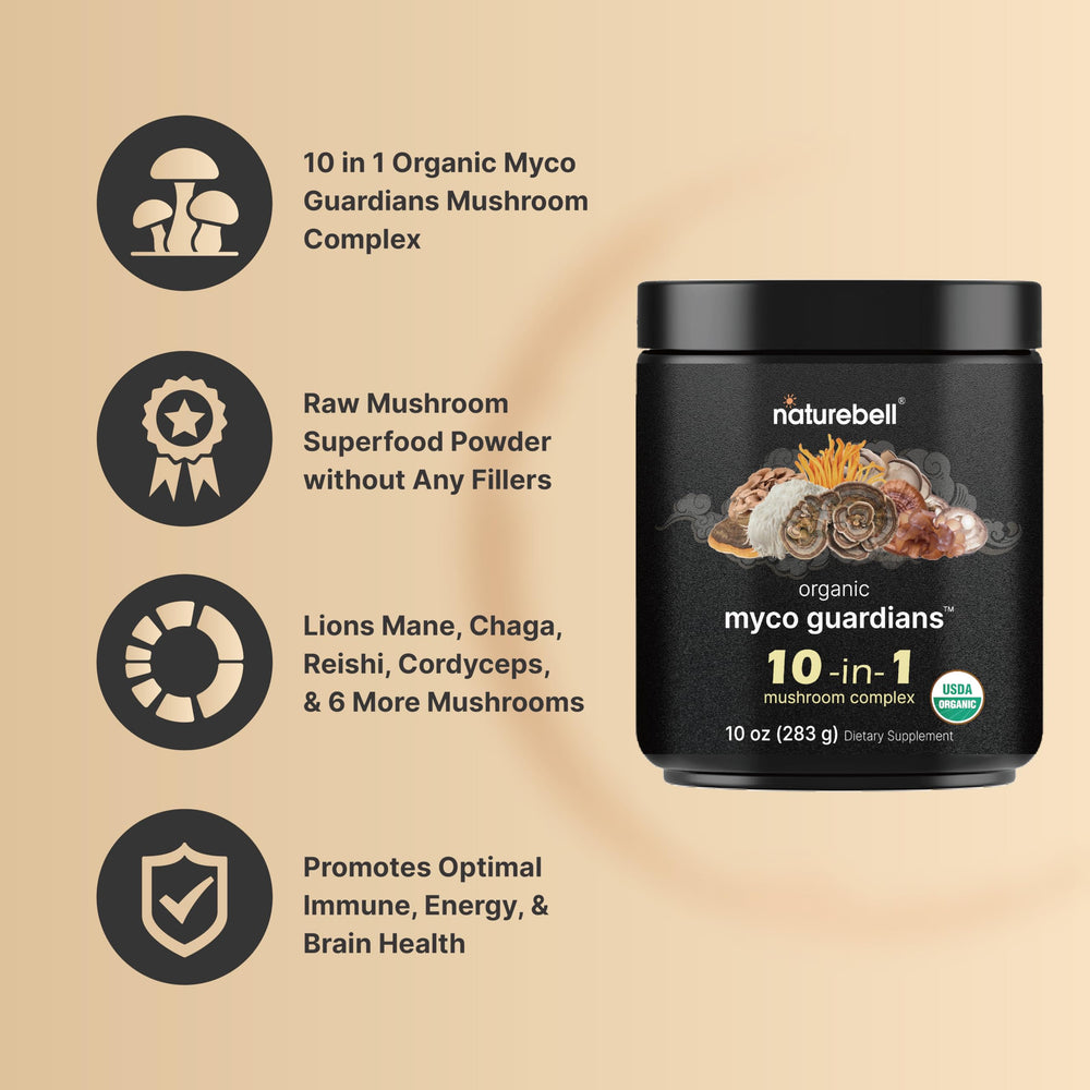 NatureBell powder pouring into coffee showing quick morning mix-in benefit
