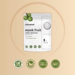 NatureBell spoon measuring 1:1 showing easy sugar substitution accuracy