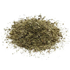 NatureJam crushed mint leaf texture close-up highlighting vibrant color and concentrated aroma