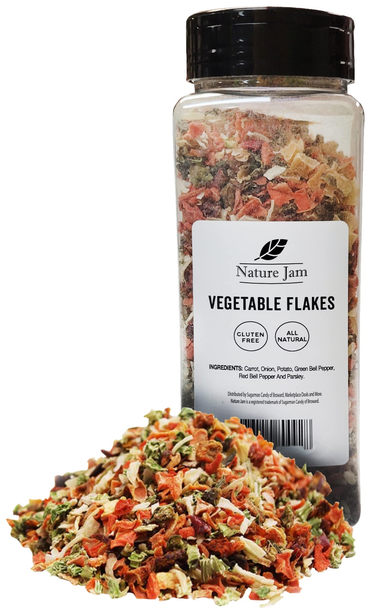 Naturejam front packaging showing 10 oz bottle and resealable cap for pantry convenience